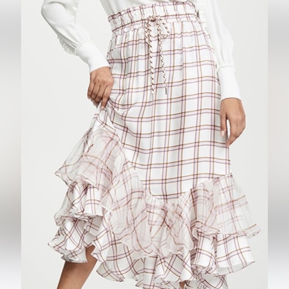 Lee Mathews Holly Ruffled Skirt